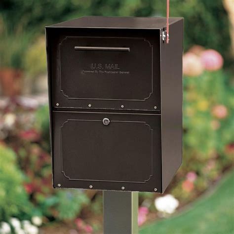 full size metal mail box|largest residential mailbox.